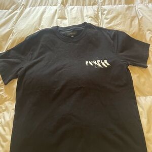 Black Short Sleeve Crew Neck Tee